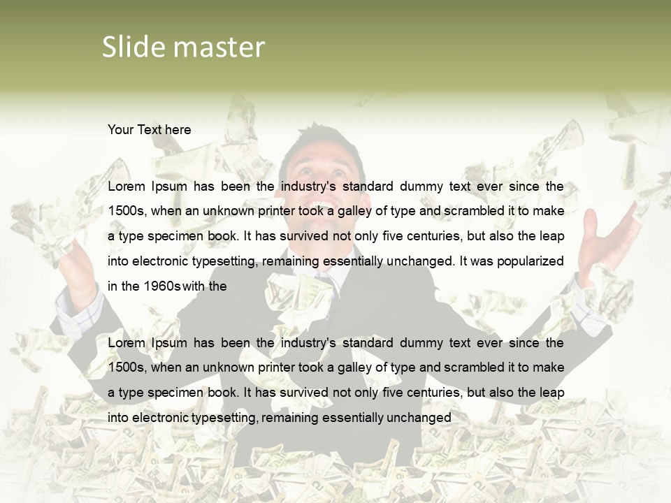 White Falling Smart PowerPoint Template