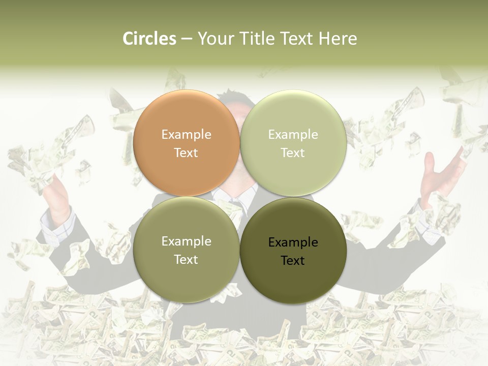 White Falling Smart PowerPoint Template