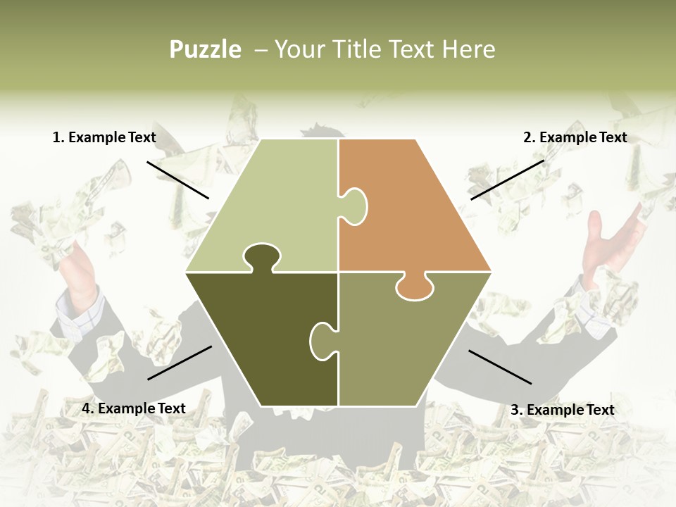 White Falling Smart PowerPoint Template