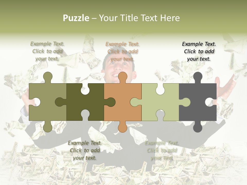 White Falling Smart PowerPoint Template