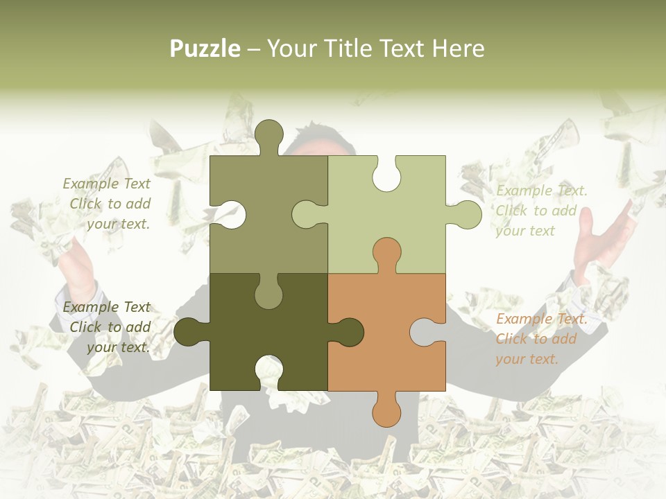 White Falling Smart PowerPoint Template