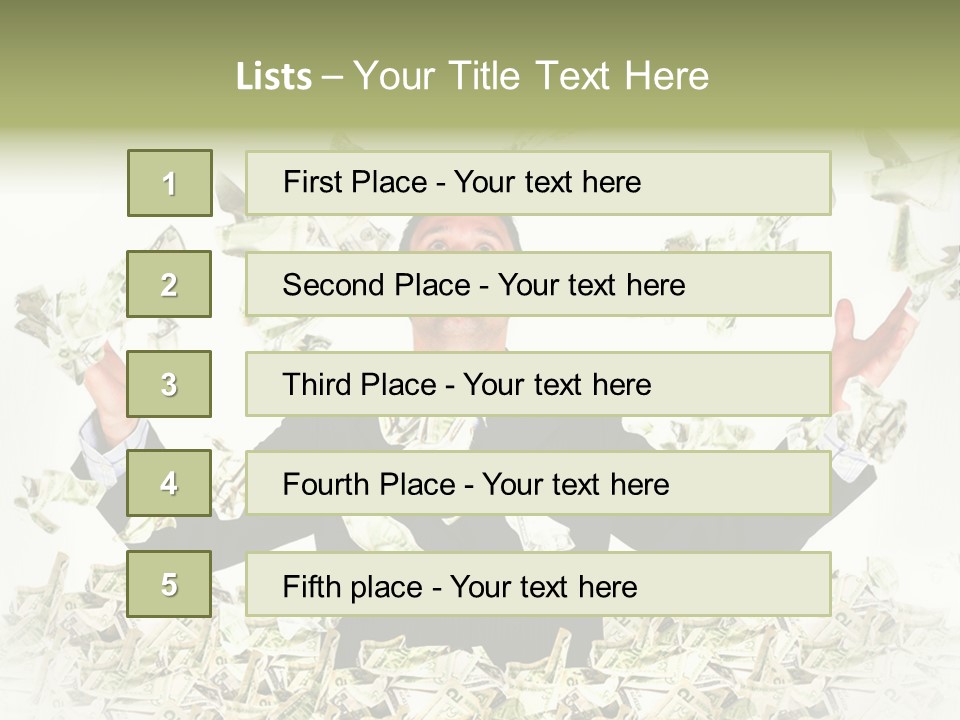 White Falling Smart PowerPoint Template