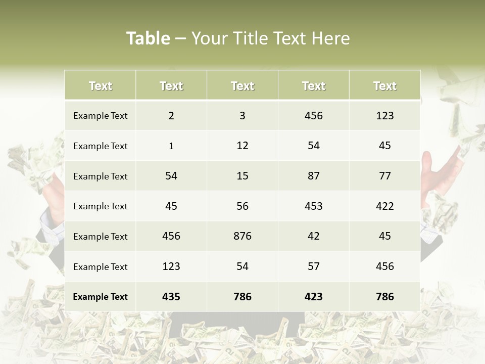 White Falling Smart PowerPoint Template