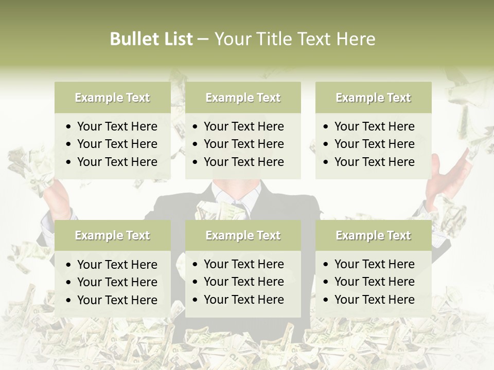 White Falling Smart PowerPoint Template