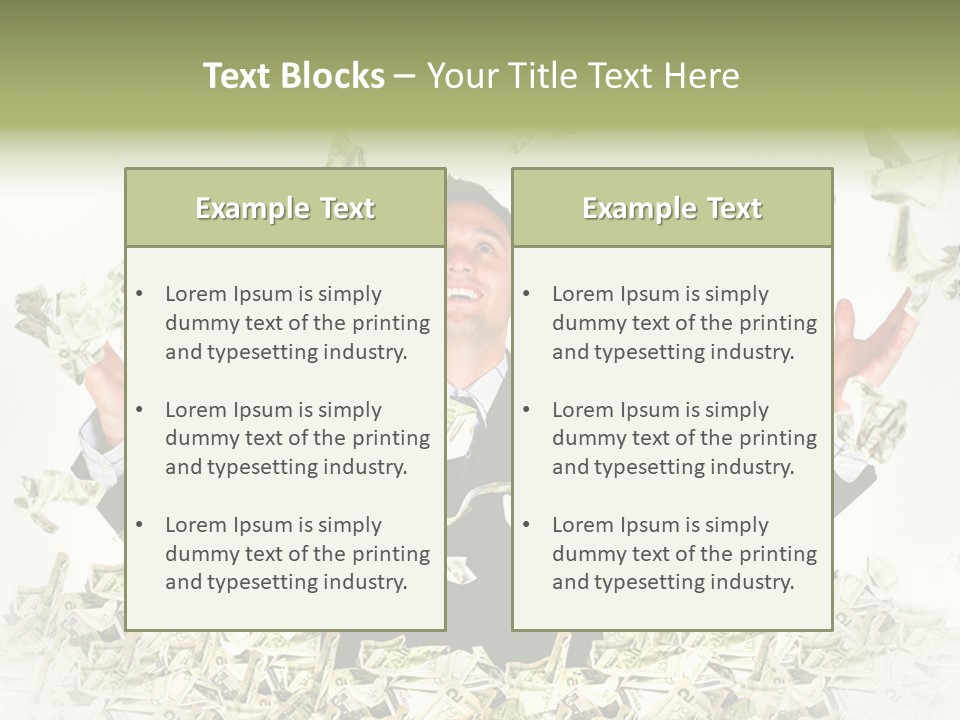 White Falling Smart PowerPoint Template