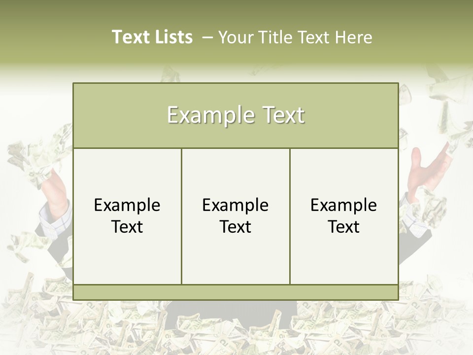 White Falling Smart PowerPoint Template