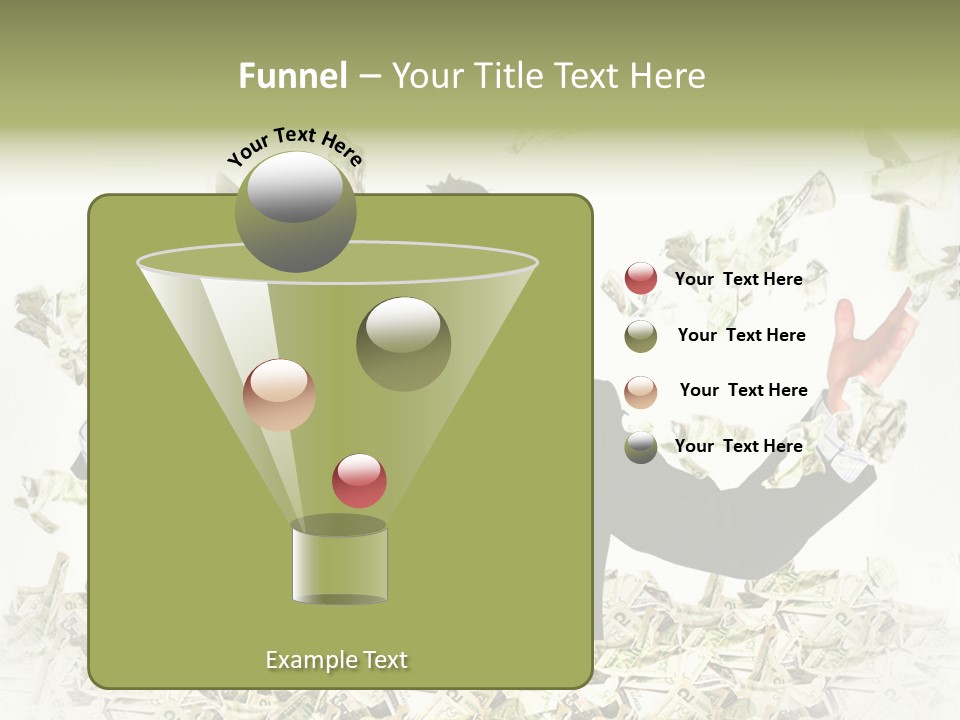 White Falling Smart PowerPoint Template