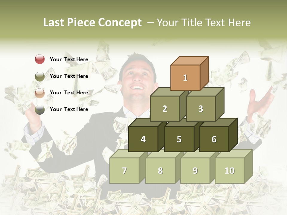 White Falling Smart PowerPoint Template