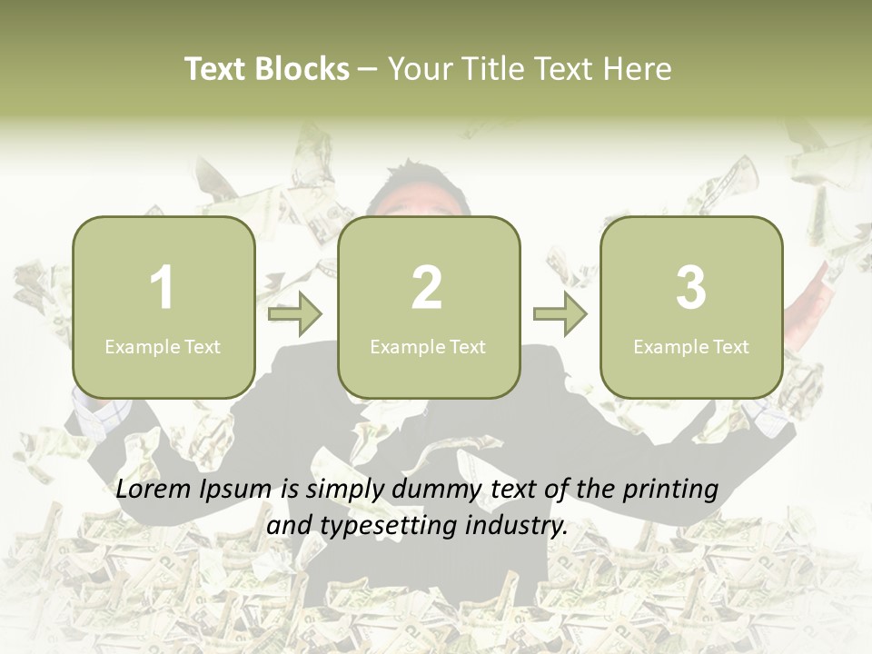 White Falling Smart PowerPoint Template