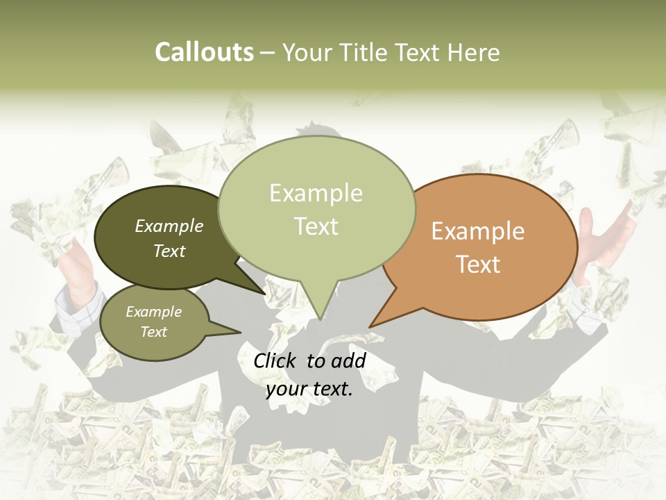 White Falling Smart PowerPoint Template