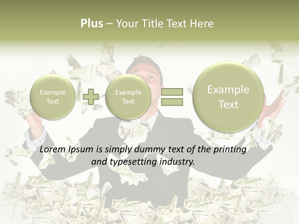 White Falling Smart PowerPoint Template