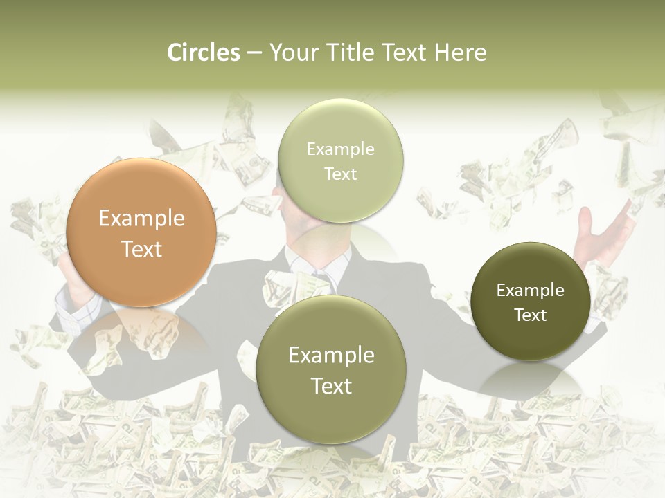 White Falling Smart PowerPoint Template