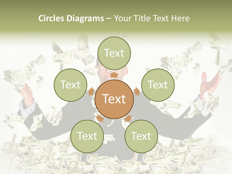 White Falling Smart PowerPoint Template