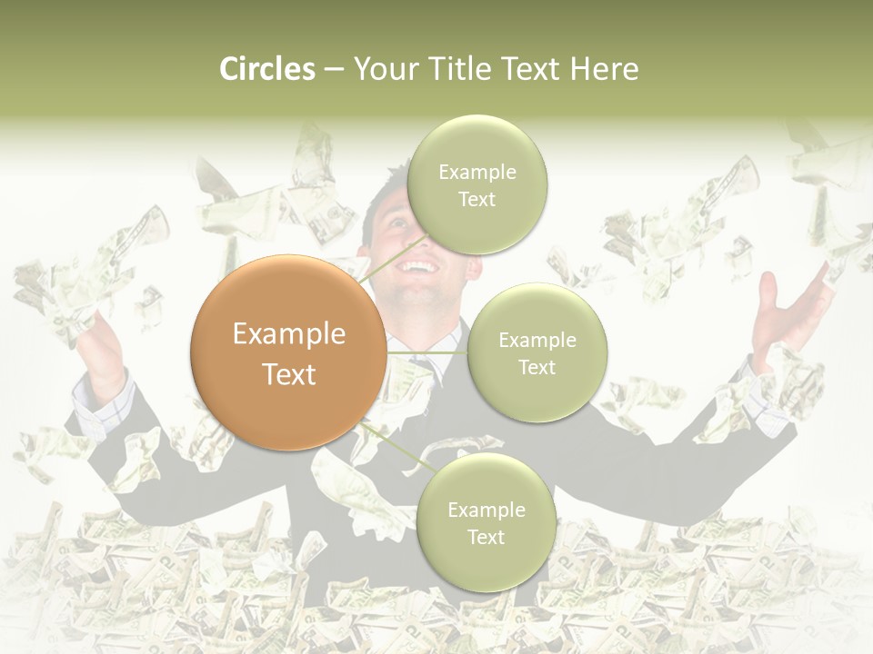 White Falling Smart PowerPoint Template