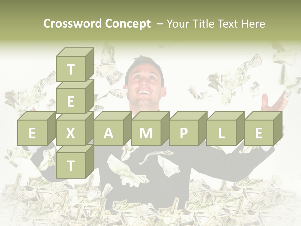 White Falling Smart PowerPoint Template