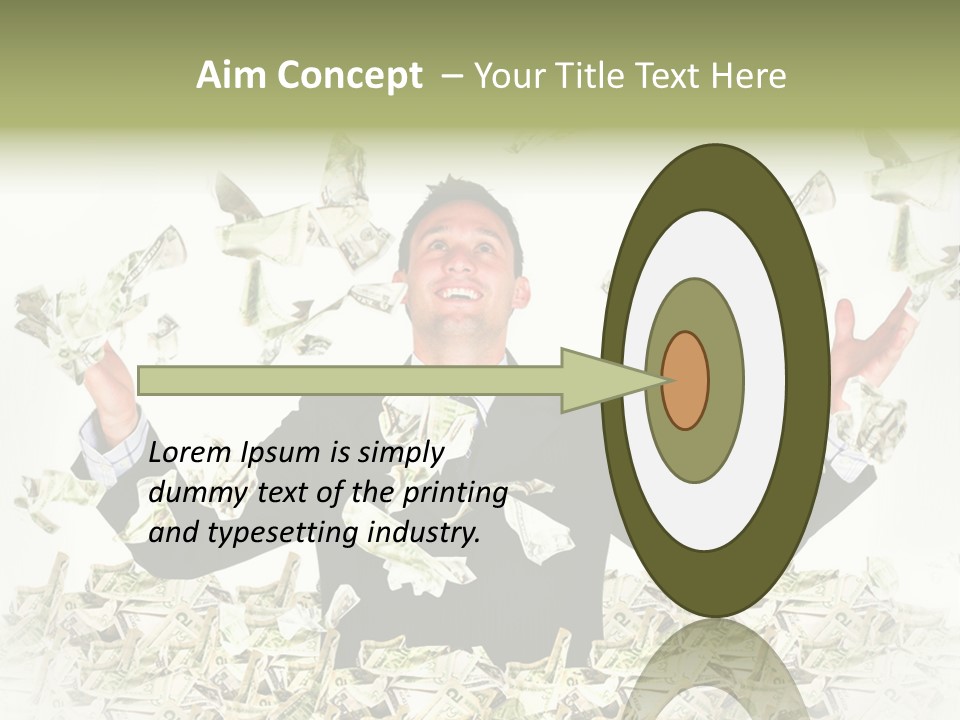 White Falling Smart PowerPoint Template