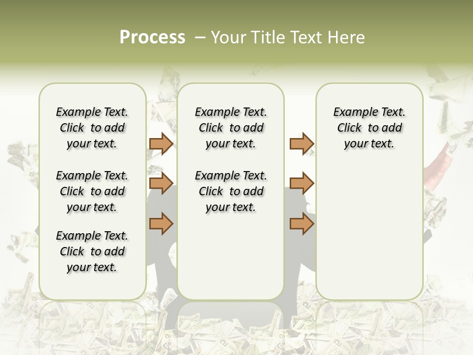 White Falling Smart PowerPoint Template