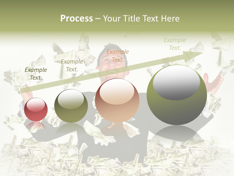 White Falling Smart PowerPoint Template