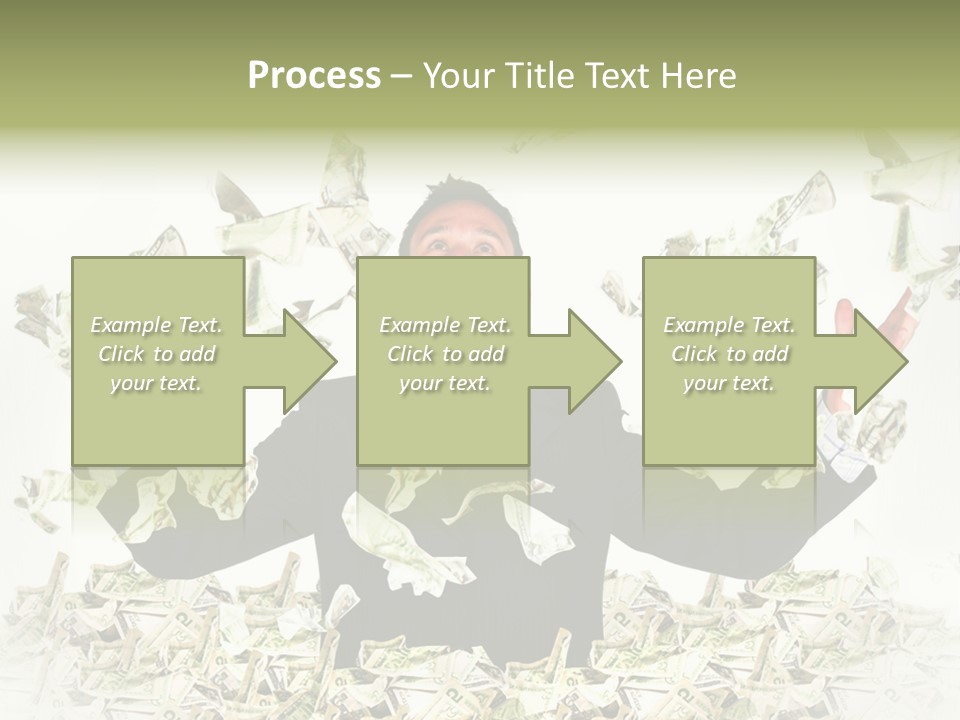 White Falling Smart PowerPoint Template