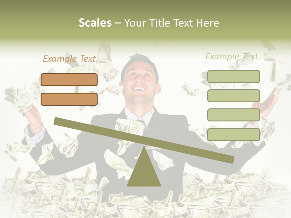 White Falling Smart PowerPoint Template