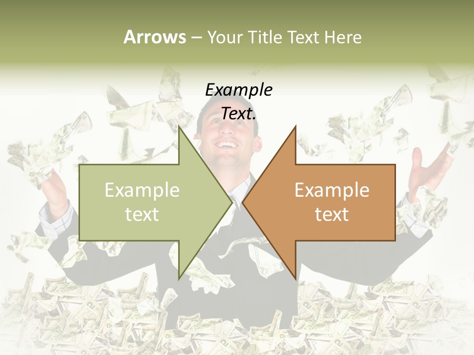 White Falling Smart PowerPoint Template