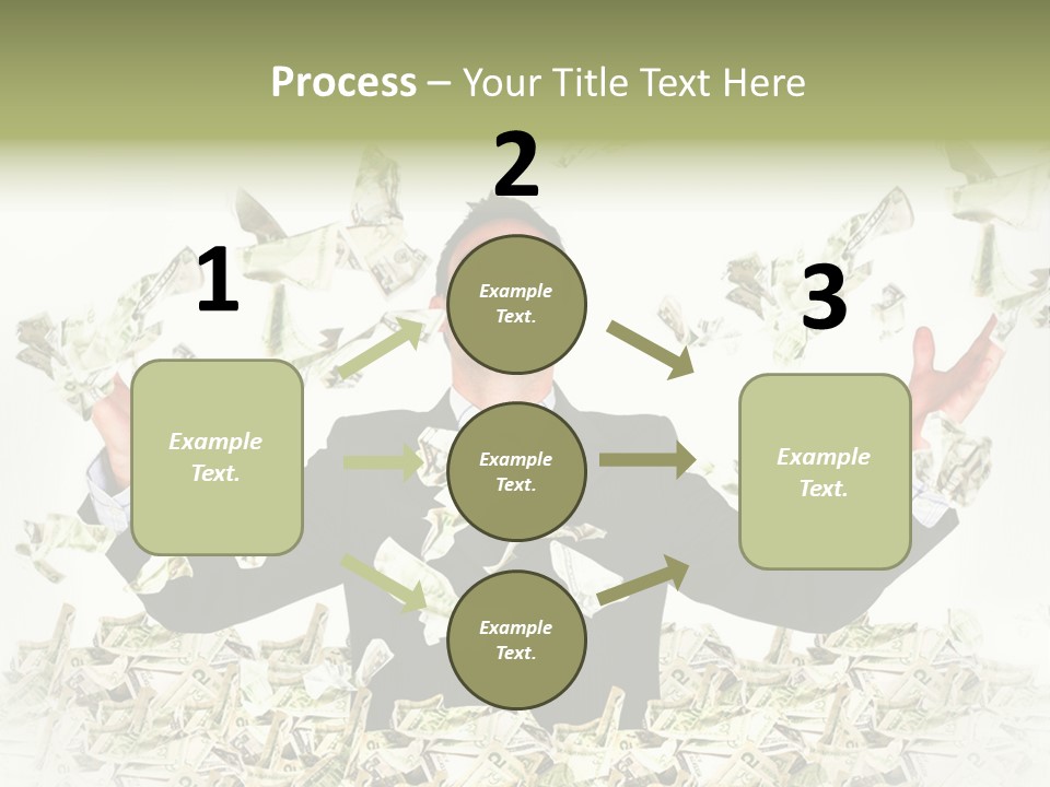 White Falling Smart PowerPoint Template