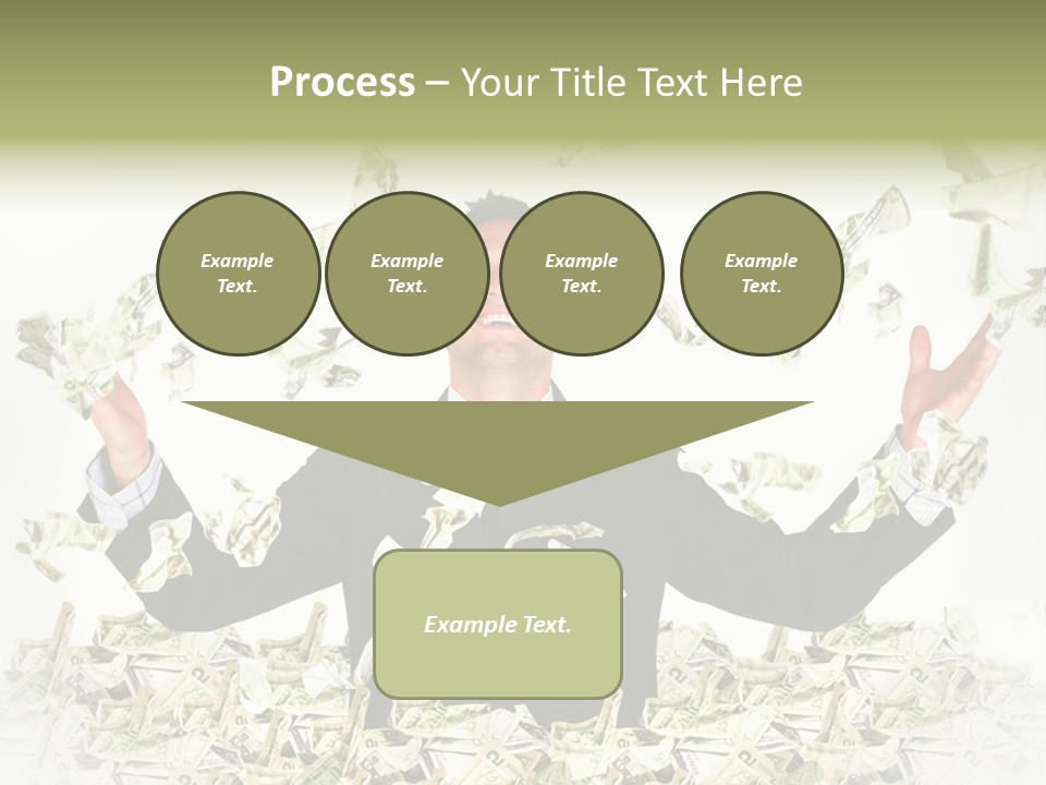 White Falling Smart PowerPoint Template