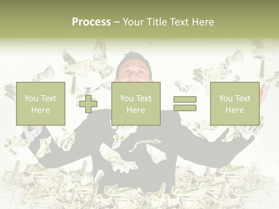 White Falling Smart PowerPoint Template