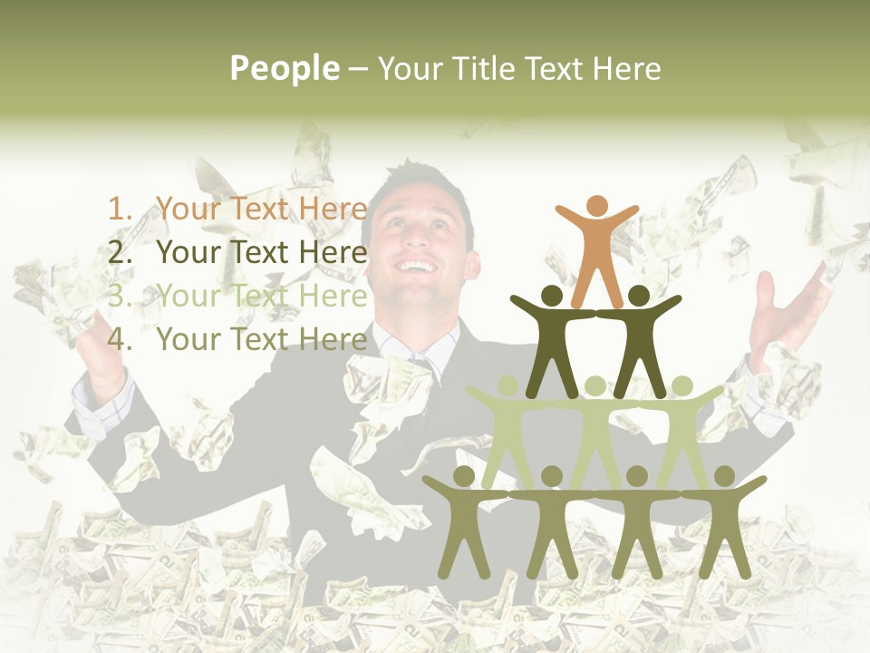 White Falling Smart PowerPoint Template