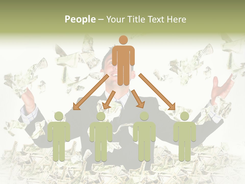 White Falling Smart PowerPoint Template