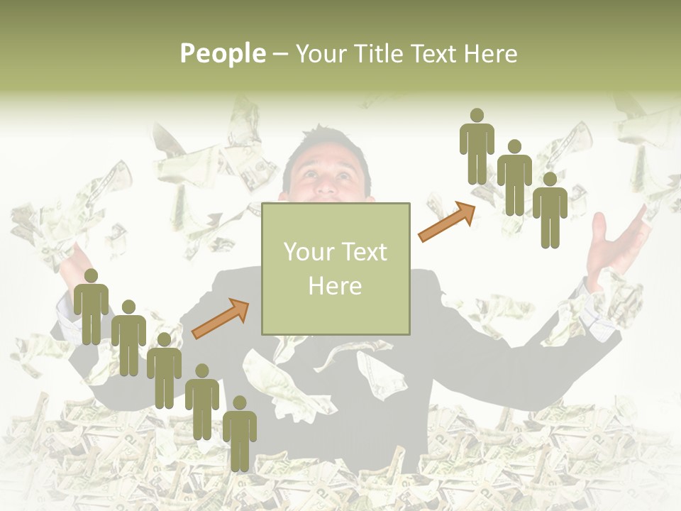 White Falling Smart PowerPoint Template