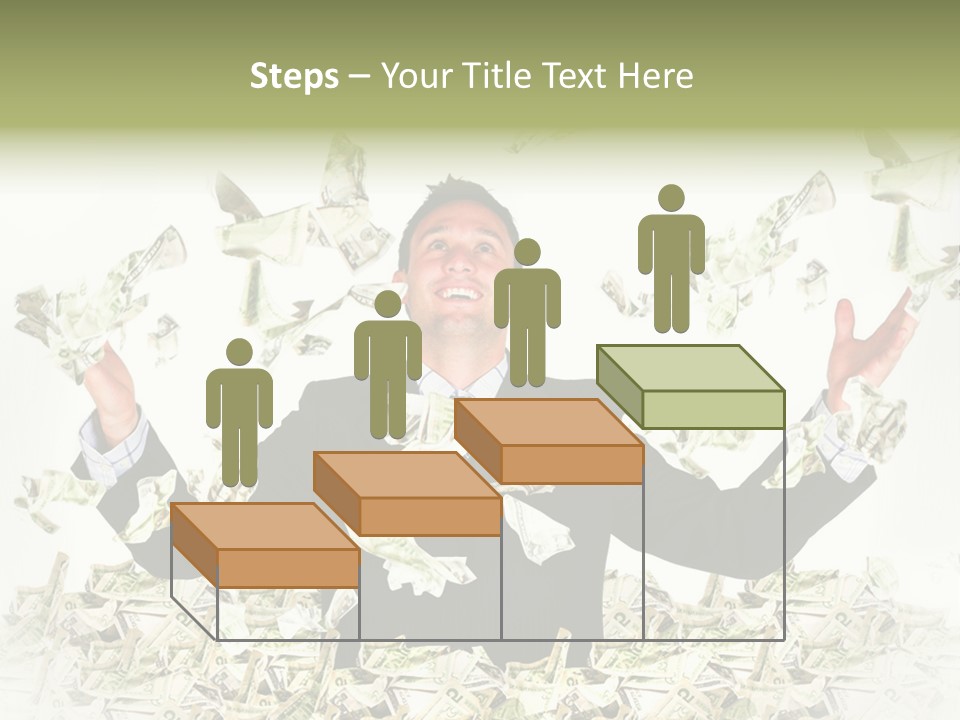 White Falling Smart PowerPoint Template