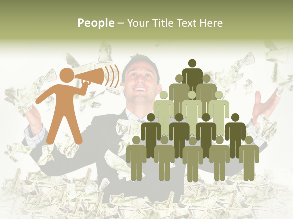 White Falling Smart PowerPoint Template