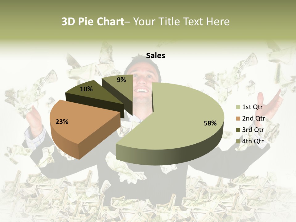 White Falling Smart PowerPoint Template