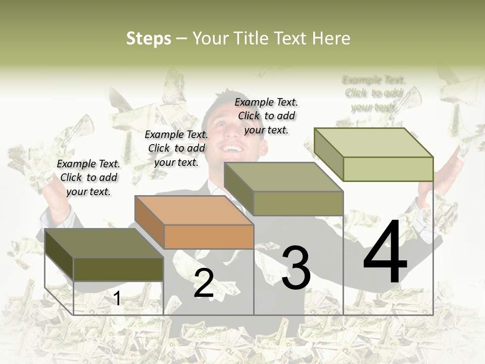 White Falling Smart PowerPoint Template