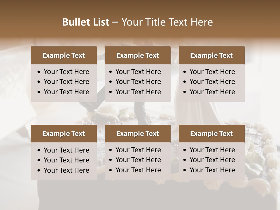 Table Marriage Background PowerPoint Template