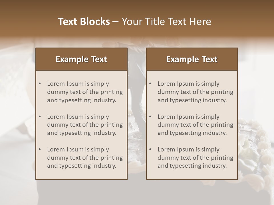 Table Marriage Background PowerPoint Template