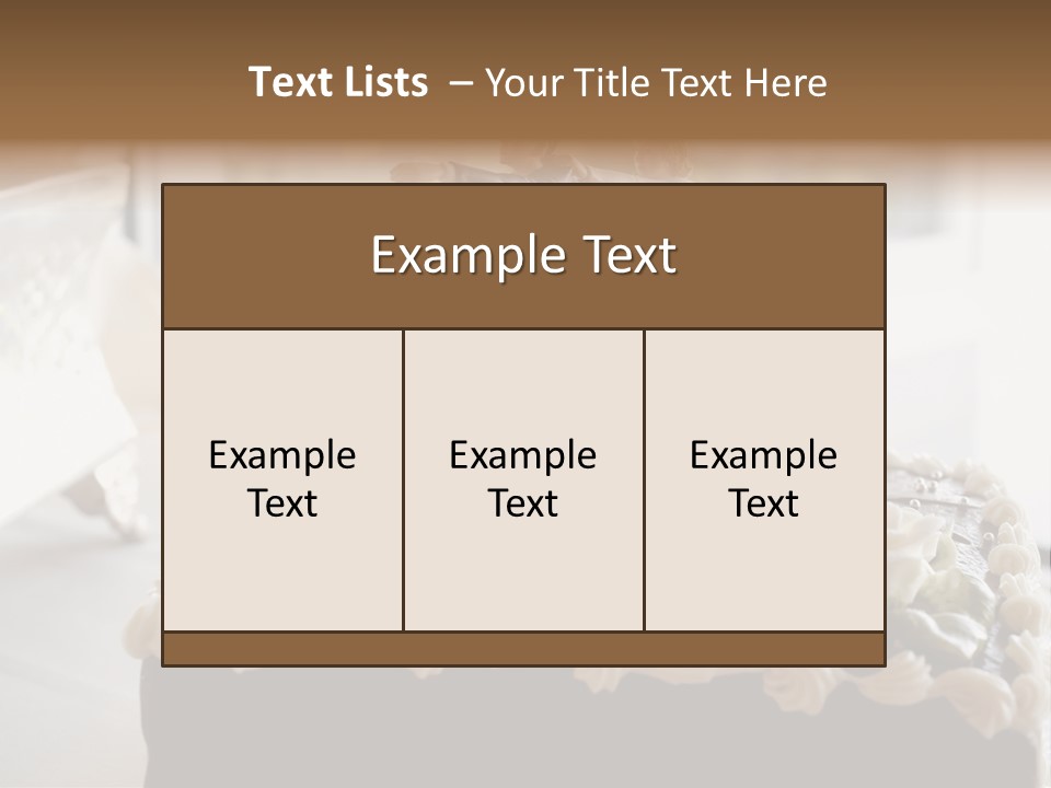 Table Marriage Background PowerPoint Template