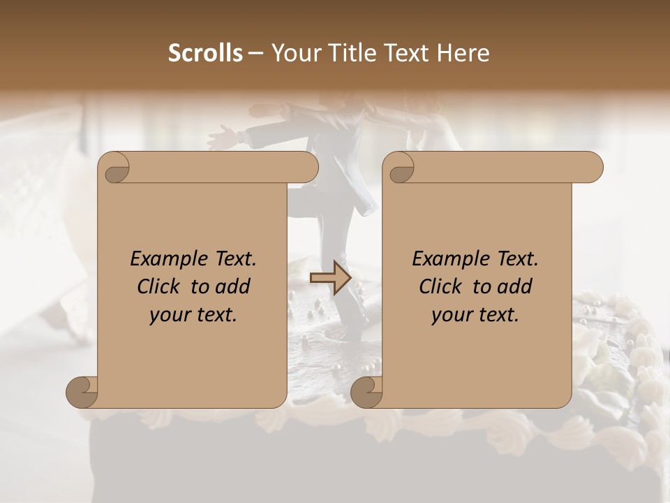 Table Marriage Background PowerPoint Template