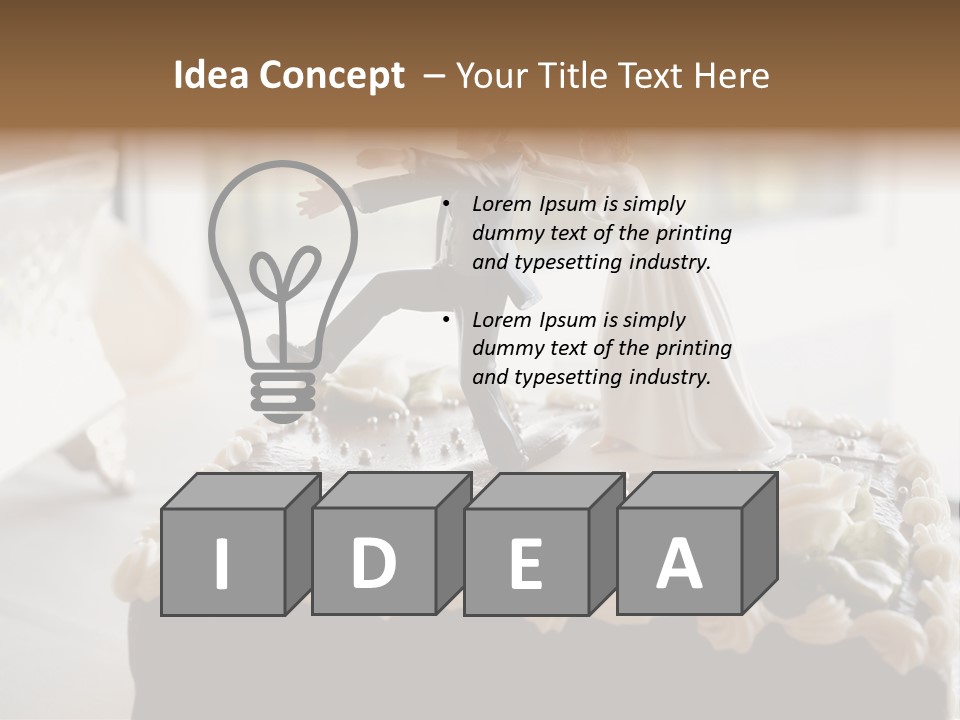 Table Marriage Background PowerPoint Template