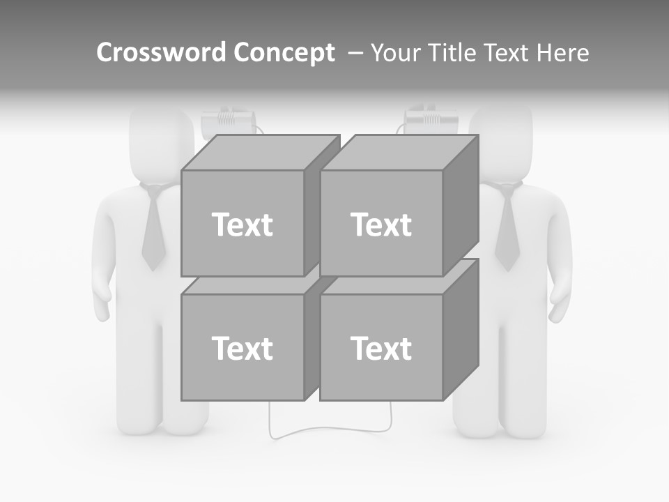 Communication Necktie Tie PowerPoint Template