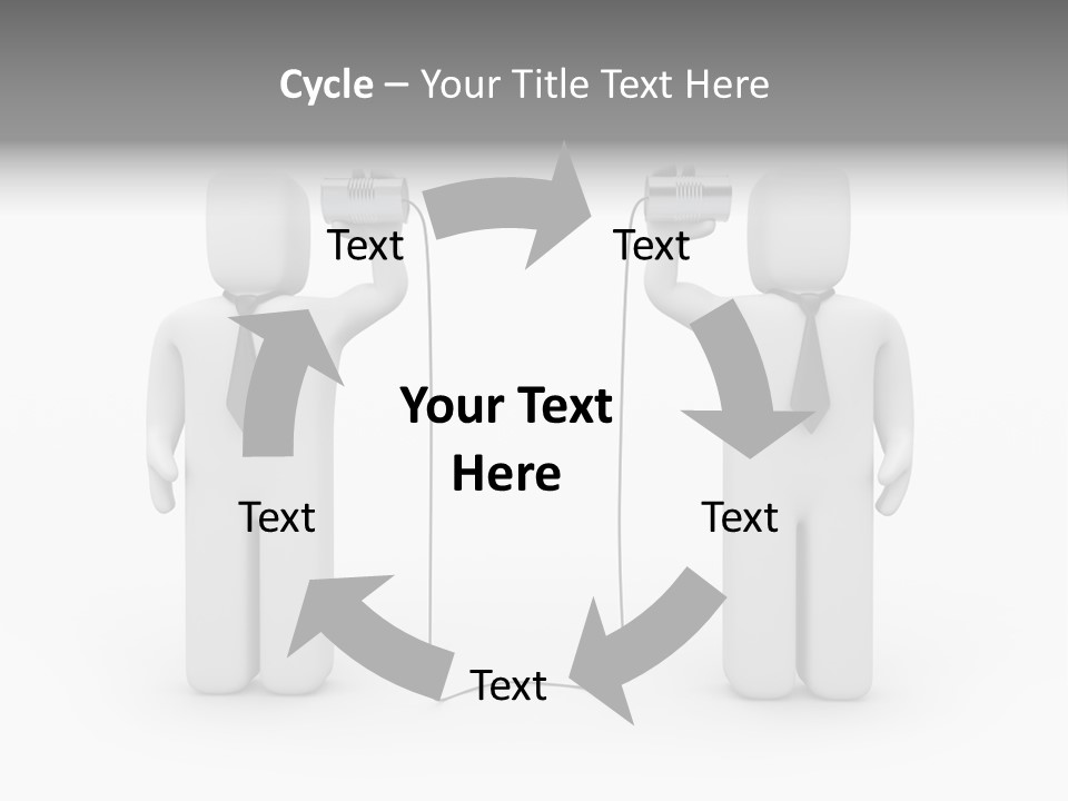 Communication Necktie Tie PowerPoint Template