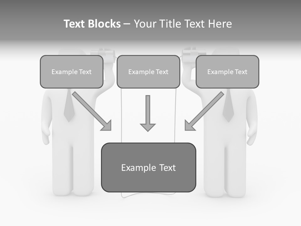 Communication Necktie Tie PowerPoint Template