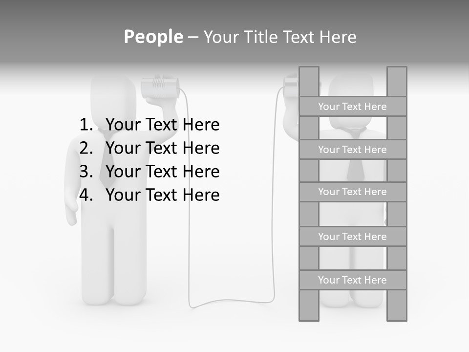 Communication Necktie Tie PowerPoint Template