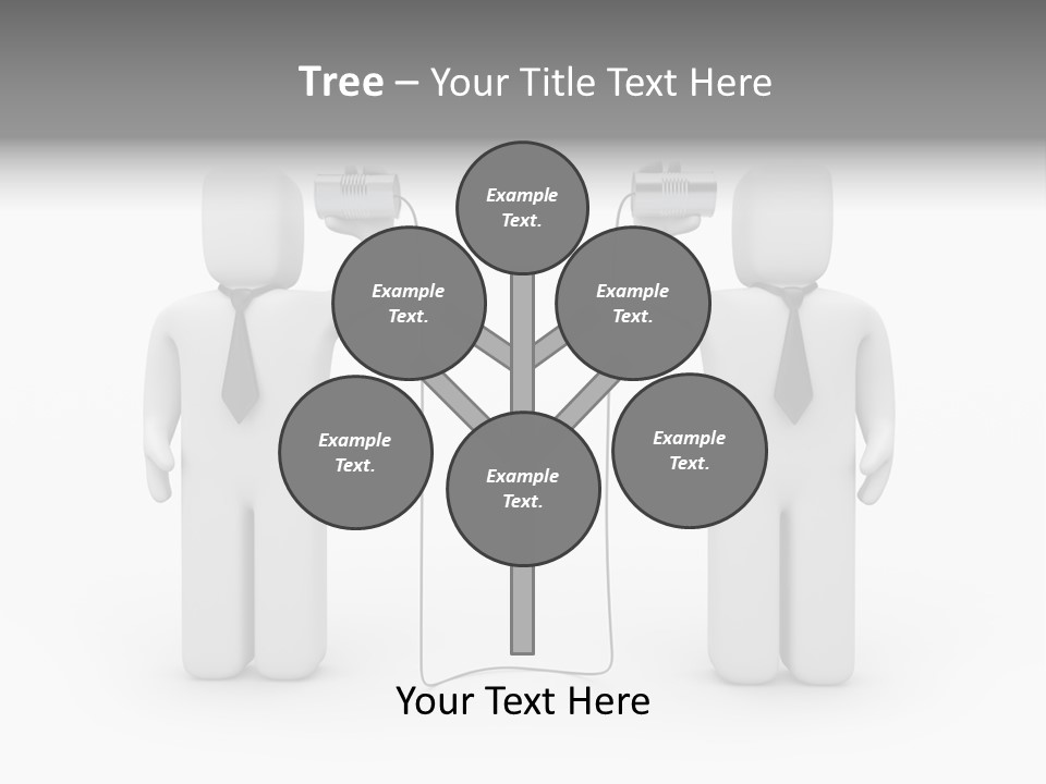 Communication Necktie Tie PowerPoint Template