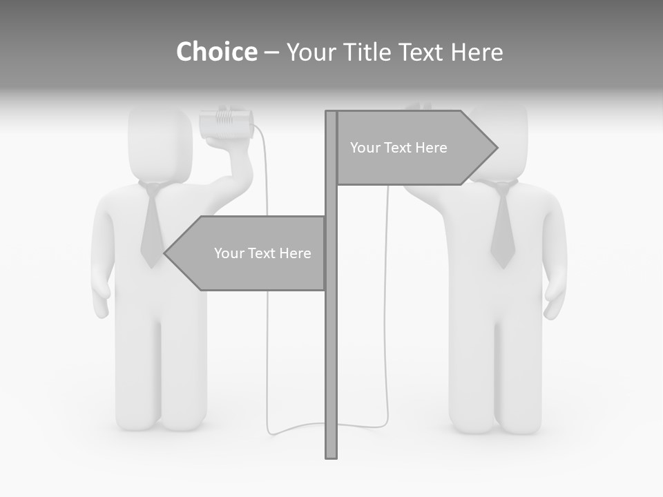 Communication Necktie Tie PowerPoint Template