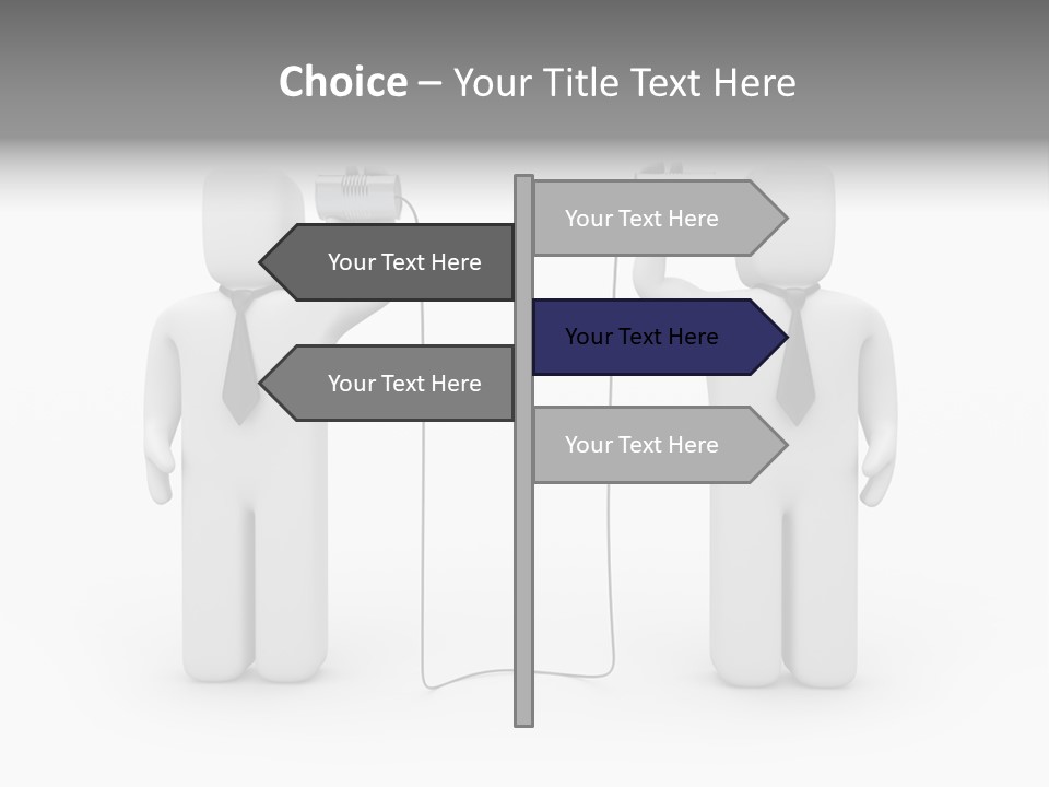 Communication Necktie Tie PowerPoint Template