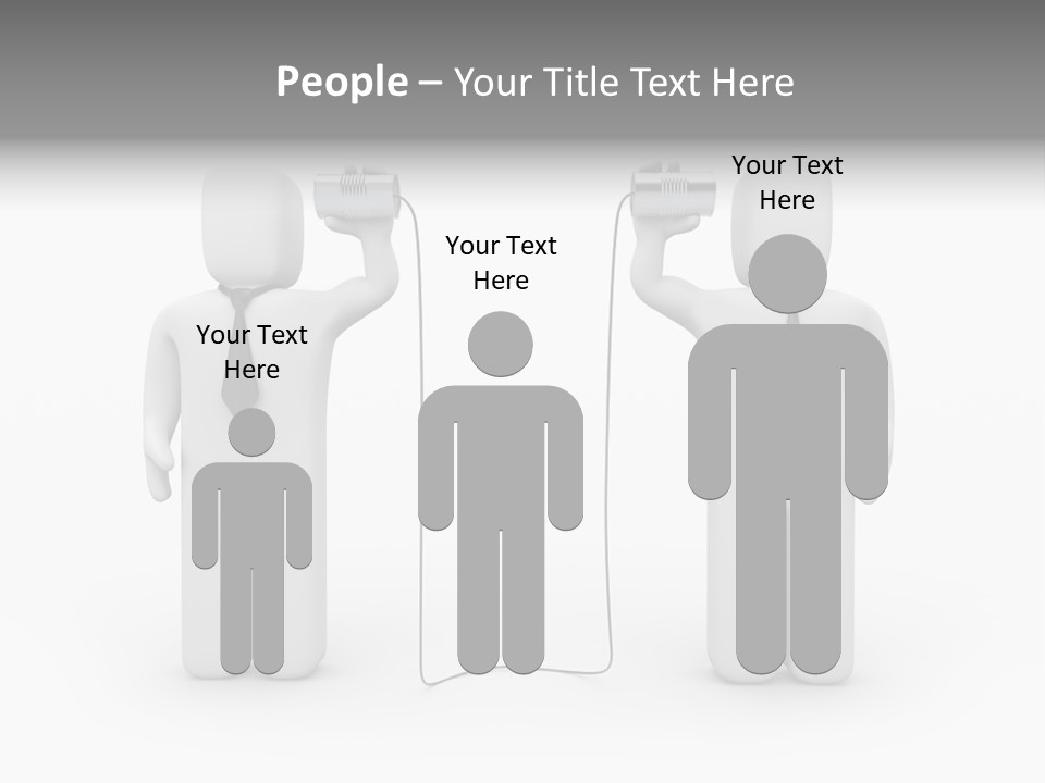 Communication Necktie Tie PowerPoint Template