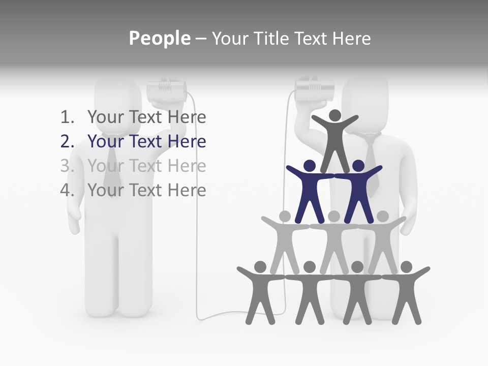 Communication Necktie Tie PowerPoint Template