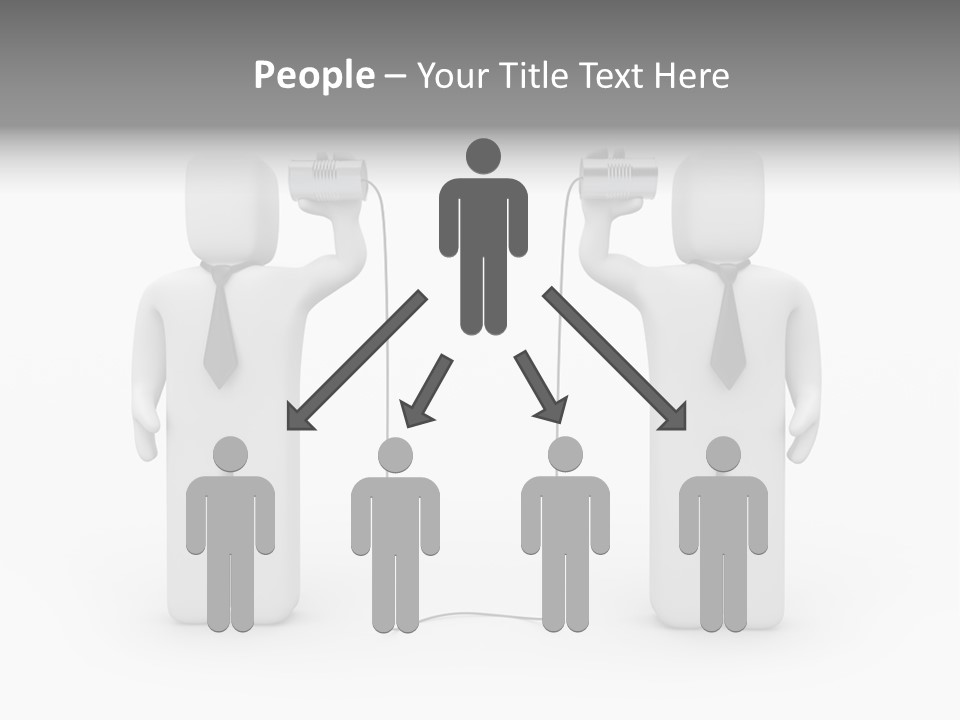 Communication Necktie Tie PowerPoint Template